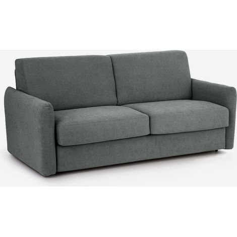 Divano letto 3 posti salvaspazio con materasso memory Livigno 180 - Grigio
