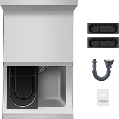 Mophorn Kommerzieller Eisbehälter, 28 l Untertheken-Eisbox, 12 x 19 x 37 Zoll, Edelstahl, Schiebedeckel, Flaschenhalter, verstellbare Kugelfüße, Kühlwagen, Cocktail-Einheit für Bar, Restaurant