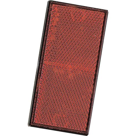 Catadioptre Rouge Adhesif - 106x50 mm