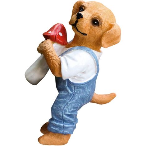 Adorabile ornamento da appendere a forma di cane-fungo.