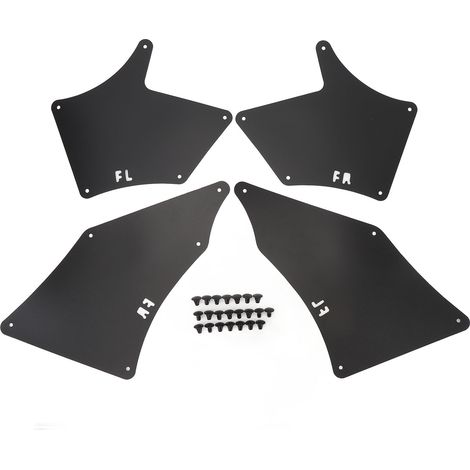4 pièces protection anti-éclaboussures doublure boucliers avec Clips avant gauche droite roue garde-boue intérieur ensemble pour Tacoma 2005 à 2020 noir