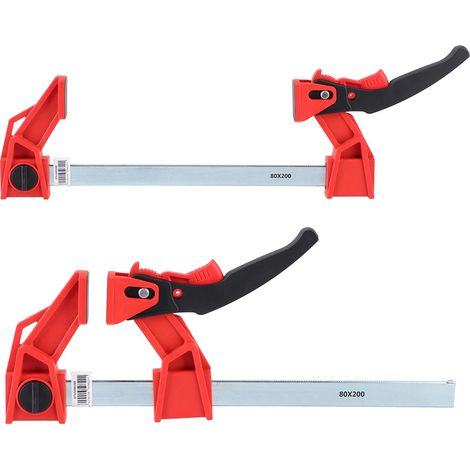 Pince à cliquet robuste en F pour le travail du bois, avec barre de fixation réglable, accessoire pour menuisier (1/5)