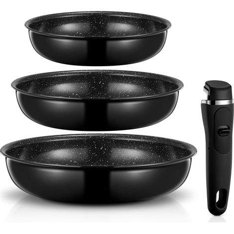 Induction Non-Stick Frying Pan 7.9/9.4/11 mm with Removable Handle (1/5)