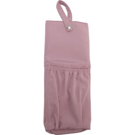Sac de rangement pour fer à friser, sac organisateur pour outils de coiffure chauffants, pochette de voyage portable à suspendre pour outils de coiffure, rose (1/5)