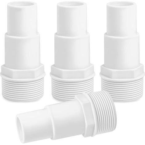 Lot De 4 Raccords De Tuyau De Piscine, Diamètre 32/38 Mm, Embout De Tuyau De 1,5 Pouce, Pour Pompes, Chauffe-eau Solaires, Filtres À Sable (1/5)