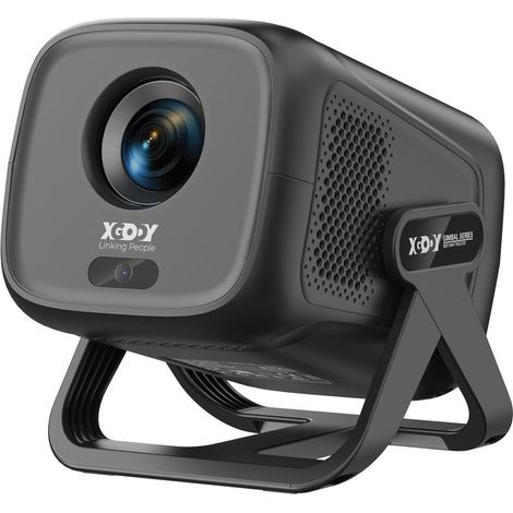 XGODY Vidéoprojecteur 1080P Mini Projecteur Portable - 450 ANSI - WiFi 2.4G/5G - Bluetooth 5.4 - Android 11 avec Netflix