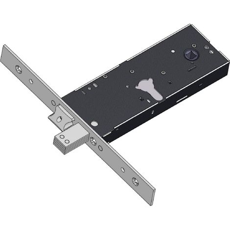 Serratura Metallo Infilare 1940 Omec B.q Inox F.mm 25 F.sag. M3 con Scr