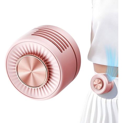 Ventilatore portatile con clip，Mini ventilatore indossabile da 2,44 pollici ricaricabile a 3 velocità，design con clip regolabile a 360° (1/5)
