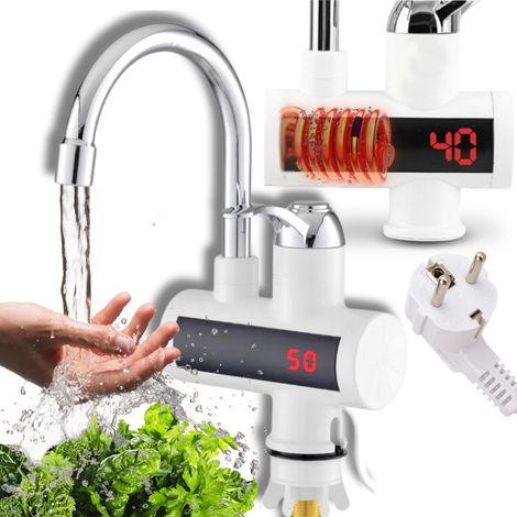Elektrischer Warmwasserbereiter, Durchfluss, Gradanzeige, LCD-Display, 3000 W (1/5)