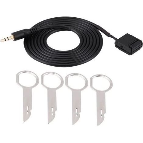 Autoradio-AUX-Kabeladapter für Ford 6000CD Mondeo Fiesta mit CD-Entfernungswerkzeugschlüsseln (1/5)