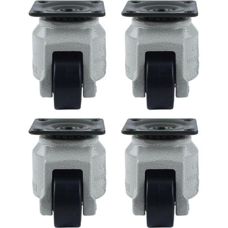 FOMAR GD40F swivel casters, horizontally adjustable casters, directional casters, flat supports, heavy-duty industrial casters (1/5)