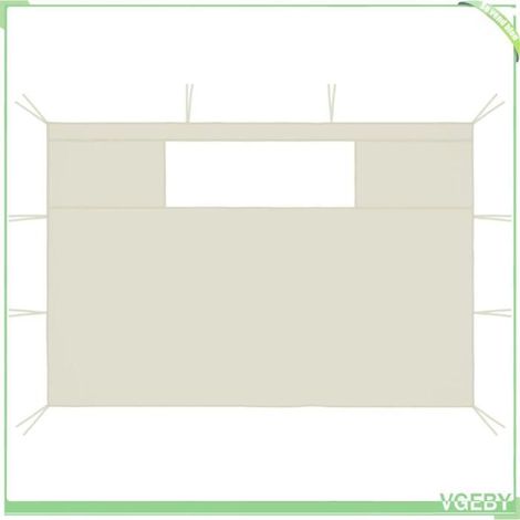 Parois latérales de belvédère avec fenêtres - FAFEICY - 3070425 - Crème - 1 grande + 1 petite - Fenêtre PVC (1/4)