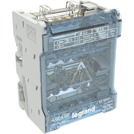 Modularverteiler Legrand XL³ 100 A 500 V Kunststoff