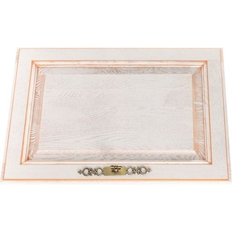 [jamais Utilise] Porte De Cuisine Florale Saumon Hotte H420xl600 Gd Menuiseries Gd Menuiseries