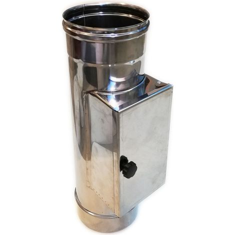 Modulo raccolta incombusti da 100mm in acciaio inox 5 decimi aisi 304