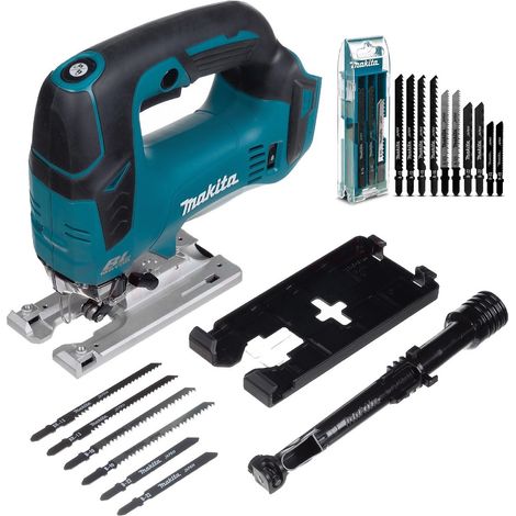 Makita DJV182Z 18v LXT Brushless DC Motor Top Handle Jigsaw Bare 16 Mixed Blades (1/4)
