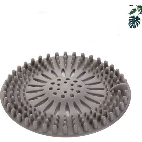 Grilles de bonde de douche, filtre en silicone pour attrape-cheveux de douche (1/5)