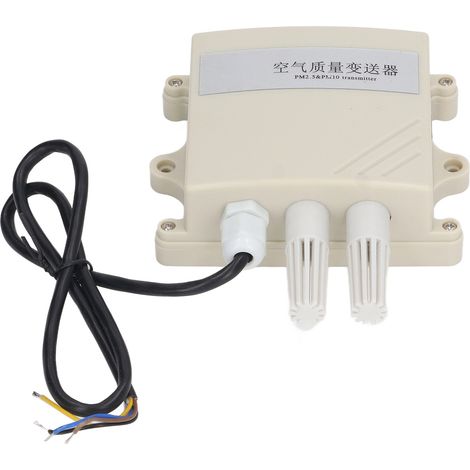 PM2,5/PM10 Industrieller Luftqualitätsmessumformer, 10–30 V DC, RS485, Partikel- und Staubsensor für Außenluft, Luftqualitätsüberwachung bei Rauchentwicklung, 4–20 mA (1/5)