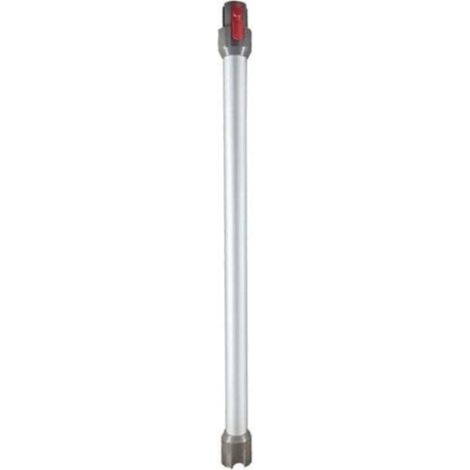 Tube Télescopique pour Dyson, Tube d'extension Rigide Compatible avec Dyson V7 V8 V10 V11 V15, Tube d'aspiration à Connexion Rapide pour Aspirateur Dyson avec Deux 2 en 1 Brosses, Argent (1/4)