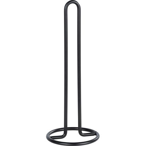 Wenko 53256100 Porta Asciugamano, Nero, 12, 5 x 32, 5 x 12, 5 cm (1/5)