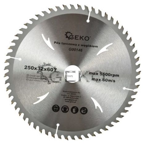 Lama per sega per legno 250x32x60T(25)