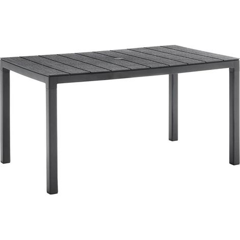 TAVOLO IN POLIPROPILENE SINGOLO 'KING' cm 146x86x h.74 - bia