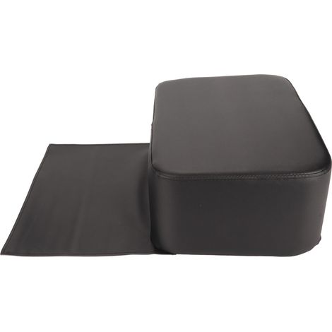 Coussin rehausseur pour chaise de salon coiffure enfant, mousse rembourrée, similicuir PU, siège surélevé doux pour coupe de cheveux (1/5)