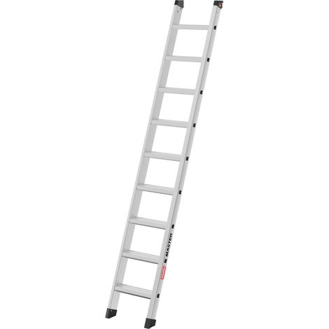 Hailo Aluminium-Anlegeleiter Master A60 9 Stufen (1/5)