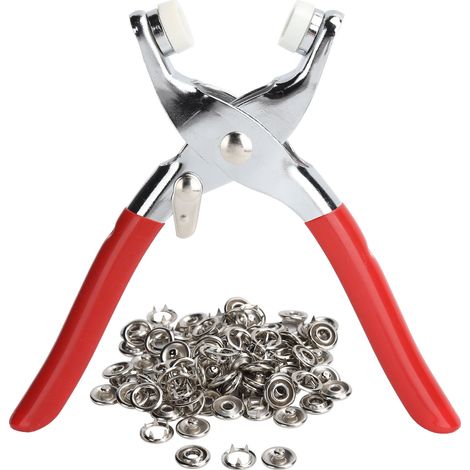 Pliers Press Kit Stainless Steel Prong Button Snap Fasteners Set Craft Sewing Hand Tool (1/5)