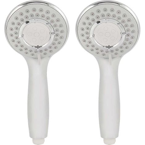 Lot de 2 pommeaux de douche à main haute pression avec jet puissant (1/5)