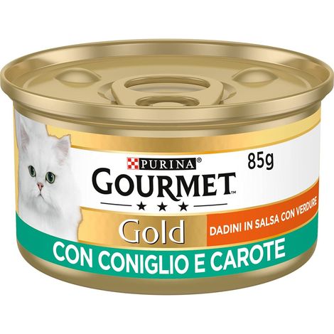 Gourmet Gold Dadini Gatto Coniglio e Carote  gr. 85 PURINA (1/4)