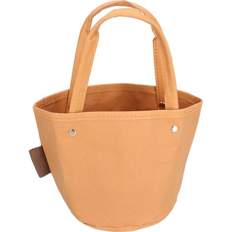 Sac Kraft Réutilisable Rétro Multifonction pour Stockage Maison Mariage Fête Portable (14x14cm) (1/5)