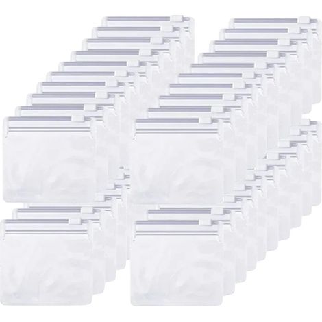 Bolsas de almacenamiento reutilizables, ecológicas y transparentes - 40 unidades (1/2)