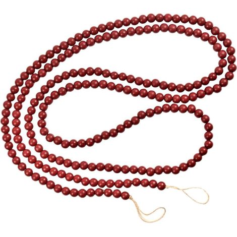 3 Pièces Décoration Sapin Noël Perles de Rouge Bœuf Guirlande Suspendue Adorable pour Ambiance Festive et Cadeau de Noël (1/5)