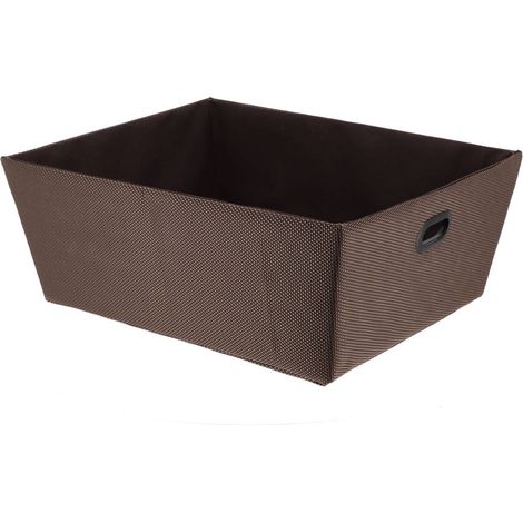 Ankleidekorb aus polyester l32,5xp40xh15 cm - braun - Tendance