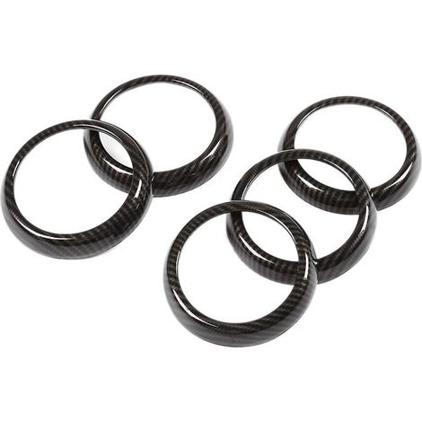 pièces d'autocollants de garniture de sortie de ventilation de climatisation en fibre de carbone pour AB Cla Gla Classe W176 W246-- (1/4)