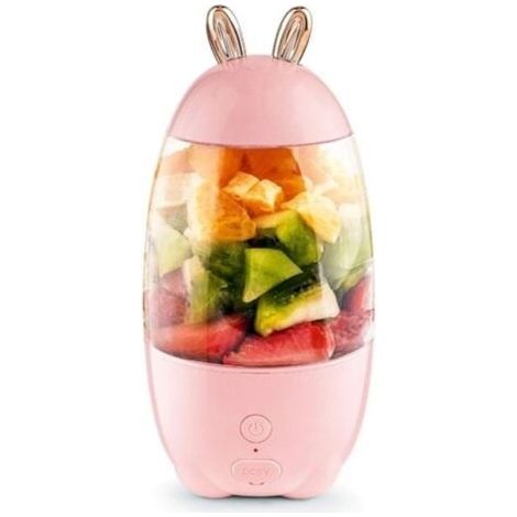 (rose)Presse-agrumes électrique portable, coupe de fruits, jus d'orange, smoothie, accessoires de cuisine (rose 330 ml) (1/5)