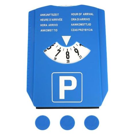 Disque Stationnement, avec Gratte Givre Pare Brise Voiture, Jauge de Profondeur de Pneu Auto, Jeton de Caddie, Résistant à Une Utilisation Quotidienne, Plastique (1/5)