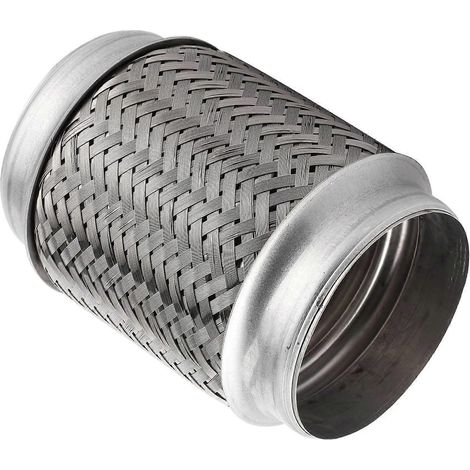 Raccord de tube de réparation tressé pour tuyau d'échappement flexible en acier inoxydable 150 x 89 mm / 6 x 3,5 pouces (1/5)