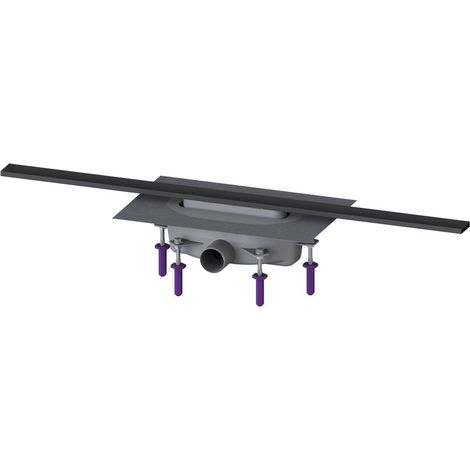 Kessel Duschrinne Linearis Infinity 90 Länge 900mm DN 50, Schwarz gebürstet (1/2)
