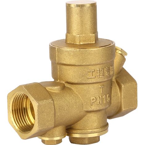 Regulateur De Pression D Eau - En Laiton Ajustable Avec Filtre Integre - Pour Robinetterie Et Systemes D Arrosage - 1 Unite (1/5)