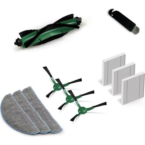 Parti di ricambio per robot aspirapolvere: filtro HEPA, spazzola laterale, panno per il lavaggio per Combo Essential Y0112 (1/4)