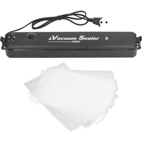 Bardusch - Machine Sous Vide Alimentaire Noir   Appareil Multifonctionnel Avec Aspiration Rapide, Longueur De Scellage De 30 Cm, 10 Sacs Sous Vide Inclus, Idéal Pour La Cuisine Et Le Camping (1/5)