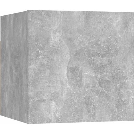 Maison Exclusive - Table de chevet Gris béton 30,5x30x30 cm Bois d'ingénierie (1/5)