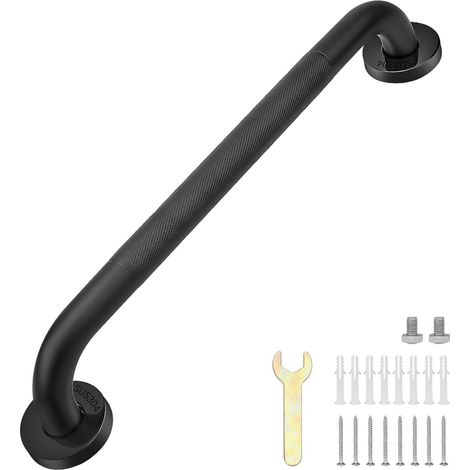 Barre d'Appui Douche SUS304 Inox Antidérapante Seniors 40cm pour Douche Baignoire Montage Facile Anti Rouille pour Handicapées (1/5)