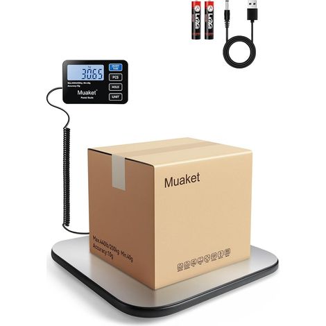 200kg/10g Balance Colis Numérique, Balance Poste avec Fonction Hold et Tare (1/5)