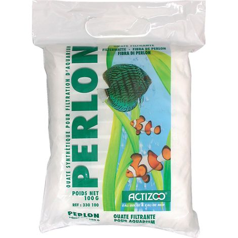 Ouate synthétique PERLON pour filtration d'aquarium 100 g - zolux