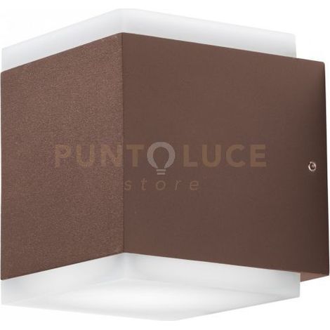 GES1102- APPLIQUE LED 3000-4000-5000K 715-730-740LM 12W COLORE RUGGINE IN ALLUMINIO