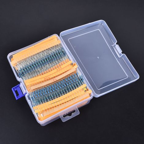 2600-teiliges Sortiment an Metallfilmwiderständen, langlebige elektronische Bauteile, 1 Ω bis 3 MΩ (1/5)