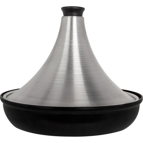 Tajine en aluminium - COSY & TRENDY - Tous feux dont induction - Ø 28 cm - Gris / Noir
